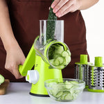 Fatiador Elétrico Multifuncional para Frutas e Legumes, Máquina de Cortar Cenoura e Batata com Lâmina de Aço Inoxidável, Picador de Salada, Entrega em Cor Aleatória