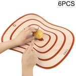 6 PCS Tábuas de Corte Flexíveis Transparentes em PP para Cozinha, S(20x14.8cm), M(30.5x23.5cm), L(42x31.5cm)