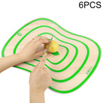 6 PCS Tábuas de Corte Flexíveis Transparentes em PP para Cozinha, S(20x14.8cm), M(30.5x23.5cm), L(42x31.5cm)