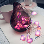 Luzes LED de Fadas Lanterna de Coração Amor Luzes de Cordão de Natal Iluminação de Férias Decoração de Quarto Casa, 3m 20LEDs