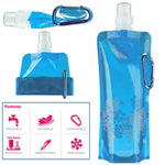 Saco de Água Dobrável Ultraleve Portátil de Silicone 0,5L para Desporto ao Ar Livre, Caminhadas e Campismo, Saco Macio Impermeável
