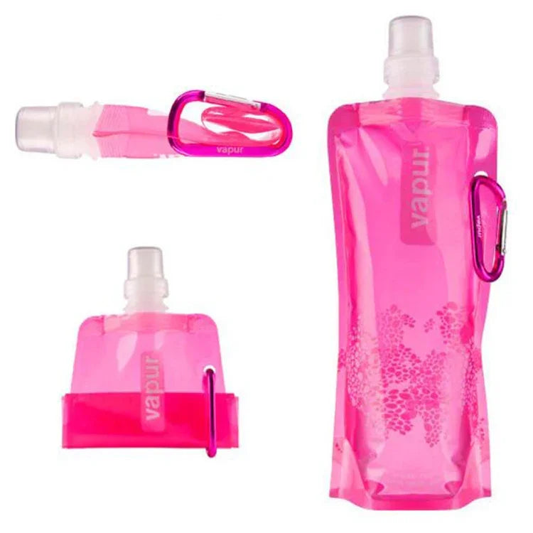 Saco de Água Dobrável Ultraleve Portátil de Silicone 0,5L para Desporto ao Ar Livre, Caminhadas e Campismo, Saco Macio Impermeável