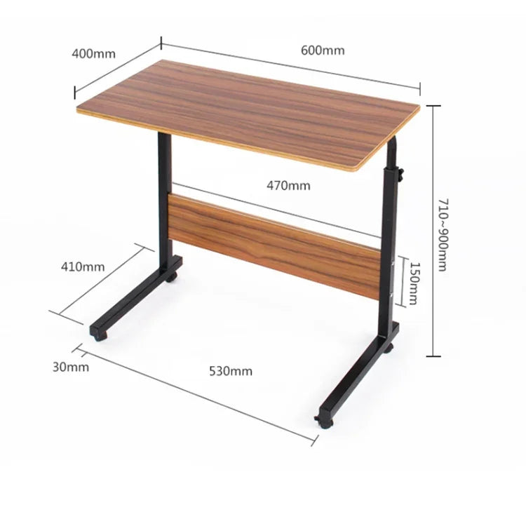 Secretária para Portátil Removível para Cama, Secretária Preguiçosa para Estudo, Secretária de Computador para Cabeceira, Tamanho: 60x40cm