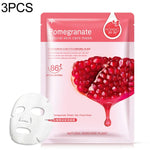 Conjunto de 3 máscaras faciais de plantas para cuidados da pele, hidratante, controlo de oleosidade, removedor de cravos, máscara facial envolvente, mirtilo, aloe vera, azeitona, mel, romã vermelha, pepino