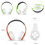 Auriculares Bluetooth Estéreo Dobráveis Sem Fios para Desporto com Microfone, Auricular Mãos Livres e MP3 Player