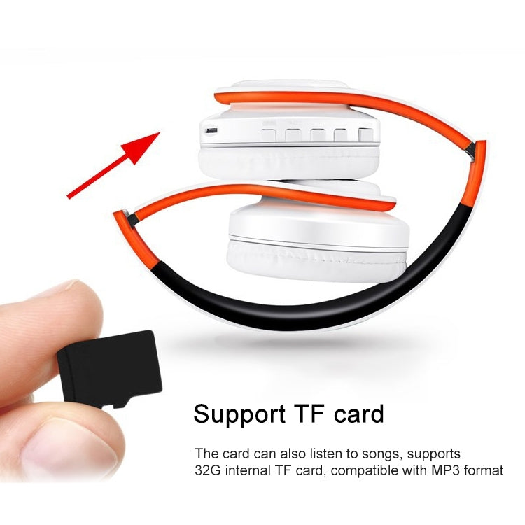 Auriculares Bluetooth Estéreo Dobráveis Sem Fios para Desporto com Microfone, Auricular Mãos Livres e MP3 Player