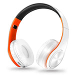 Auriculares Bluetooth Estéreo Dobráveis Sem Fios para Desporto com Microfone, Auricular Mãos Livres e MP3 Player