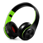 Auriculares Bluetooth Estéreo Dobráveis Sem Fios para Desporto com Microfone, Auricular Mãos Livres e MP3 Player