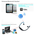Auriculares Bluetooth Desportivos Sem Fios S9 para iPhone Huawei XiaoMi, Suporte para Cartão TF / SD e Microfone
