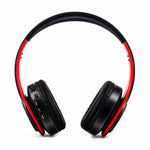 Auricular Bluetooth Estéreo HIFI Sem Fios para Xiaomi iPhone Samsung Tablet, com Microfone, Suporte para Cartão SD e Rádio FM