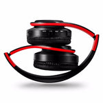 Auricular Bluetooth Estéreo HIFI Sem Fios para Xiaomi iPhone Samsung Tablet, com Microfone, Suporte para Cartão SD e Rádio FM