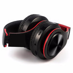 Auricular Bluetooth Estéreo HIFI Sem Fios para Xiaomi iPhone Samsung Tablet, com Microfone, Suporte para Cartão SD e Rádio FM