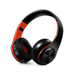 Auricular Bluetooth Estéreo HIFI Sem Fios para Xiaomi iPhone Samsung Tablet, com Microfone, Suporte para Cartão SD e Rádio FM