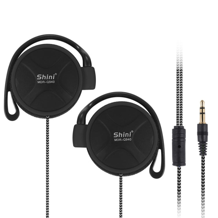 Auricular Shini Q940 Super Bass EarHook 3,5mm para Leitor Mp3 Computador Telemóvel