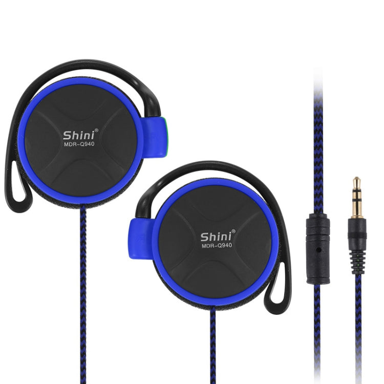 Auricular Shini Q940 Super Bass EarHook 3,5mm para Leitor Mp3 Computador Telemóvel