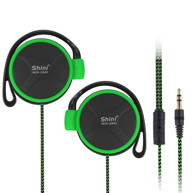 Auricular Shini Q940 Super Bass EarHook 3,5mm para Leitor Mp3 Computador Telemóvel