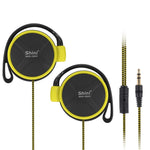 Auricular Shini Q940 Super Bass EarHook 3,5mm para Leitor Mp3 Computador Telemóvel