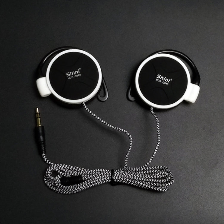 Auricular Shini Q940 Super Bass EarHook 3,5mm para Leitor Mp3 Computador Telemóvel
