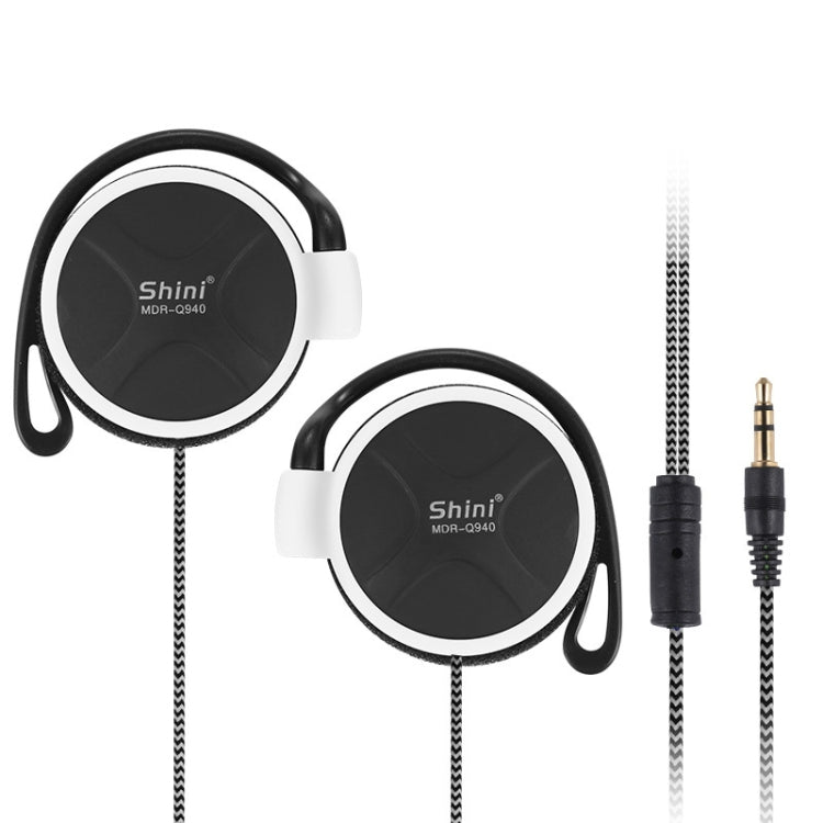 Auricular Shini Q940 Super Bass EarHook 3,5mm para Leitor Mp3 Computador Telemóvel
