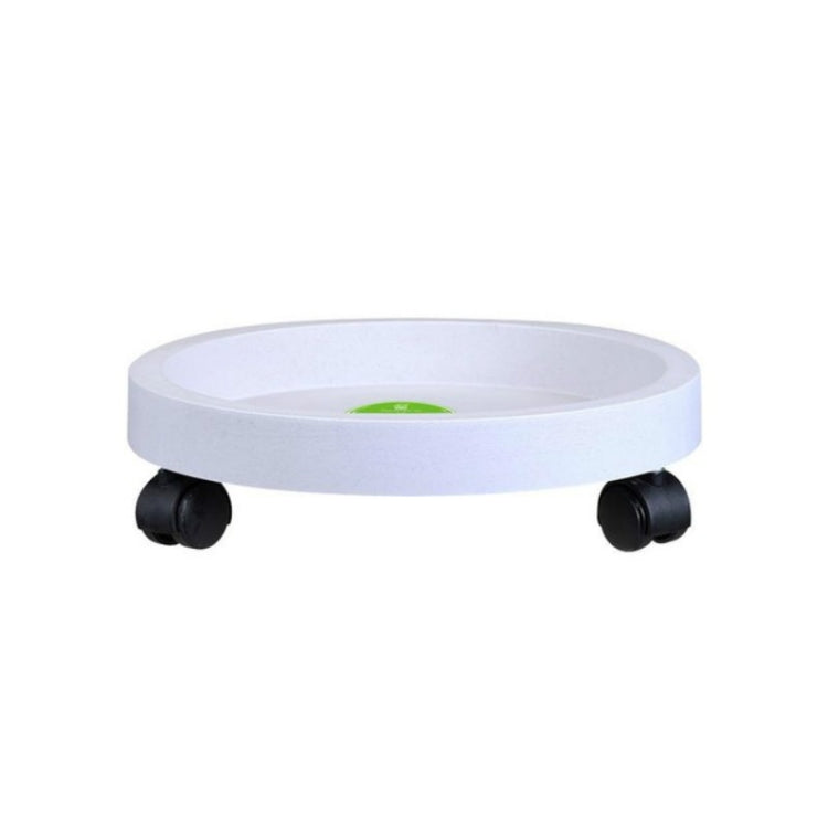 Bandeja Universal para Vaso com Rodas Redondas Fácil de Mover Bandeja para Vaso de Planta Prato de Jardim Suporte de Plástico