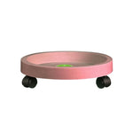 Bandeja Universal para Vaso com Rodas Redondas Fácil de Mover Bandeja para Vaso de Planta Prato de Jardim Suporte de Plástico