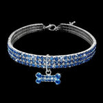 Coleira para Cães com Strass Brilhante, Colar de Cristal para Cachorros Chihuahua, Acessórios para Mascotas, L, M, S