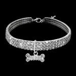 Coleira para Cães com Strass Brilhante, Colar de Cristal para Cachorros Chihuahua, Acessórios para Mascotas, L, M, S
