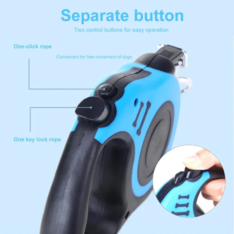 Trela Retrátil Automática Flexível para Cão, Corda de Tração para Cão e Gato, Produtos para Animais de Estimação, 3m, 5m
