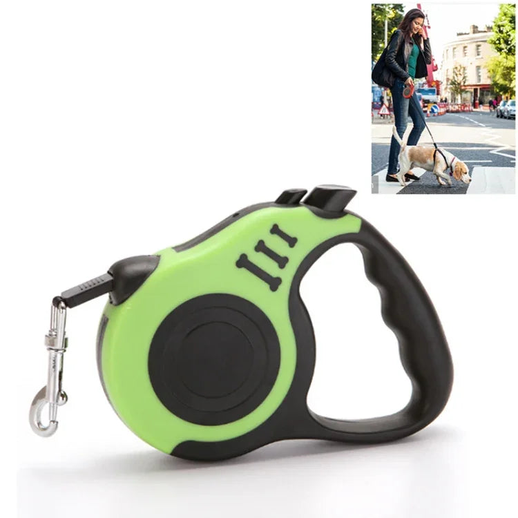 Trela Retrátil Automática Flexível para Cão, Corda de Tração para Cão e Gato, Produtos para Animais de Estimação, 3m, 5m