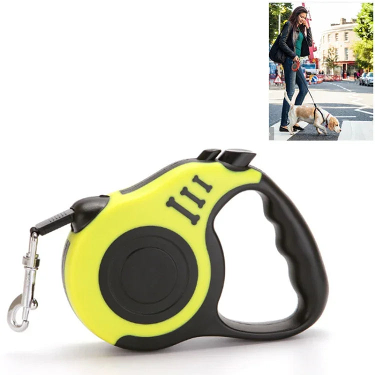 Trela Retrátil Automática Flexível para Cão, Corda de Tração para Cão e Gato, Produtos para Animais de Estimação, 3m, 5m