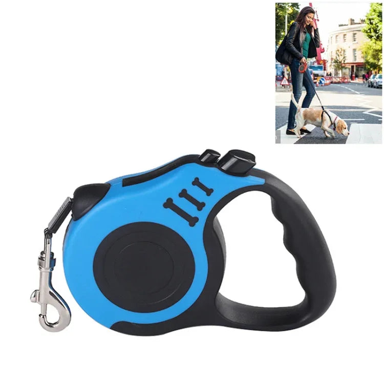Trela Retrátil Automática Flexível para Cão, Corda de Tração para Cão e Gato, Produtos para Animais de Estimação, 3m, 5m
