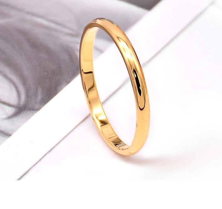 Anel Feminino em Aço Inoxidável e Titânio, 8, 3