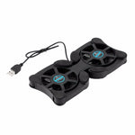 Ventoinha USB Mini Polvo para Portátil com Suporte Dobrável e Cooler