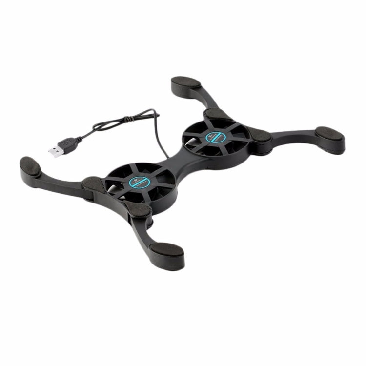 Ventoinha USB Mini Polvo para Portátil com Suporte Dobrável e Cooler