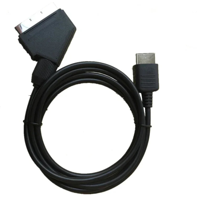Cabo RGB SCART de 1,8m para Sony PS2/PS3, Cabo de Substituição para TV AV para Consolas PAL/NTSC, Para PS2 / PS3