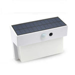 Luz de Paisagem Solar 2.5W 50 LEDs Luz Exterior para Pátio com Controlo + Sensor de Radar Lâmpada de Parede