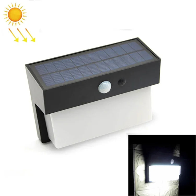 Luz de Paisagem Solar 2.5W 50 LEDs Luz Exterior para Pátio com Controlo + Sensor de Radar Lâmpada de Parede
