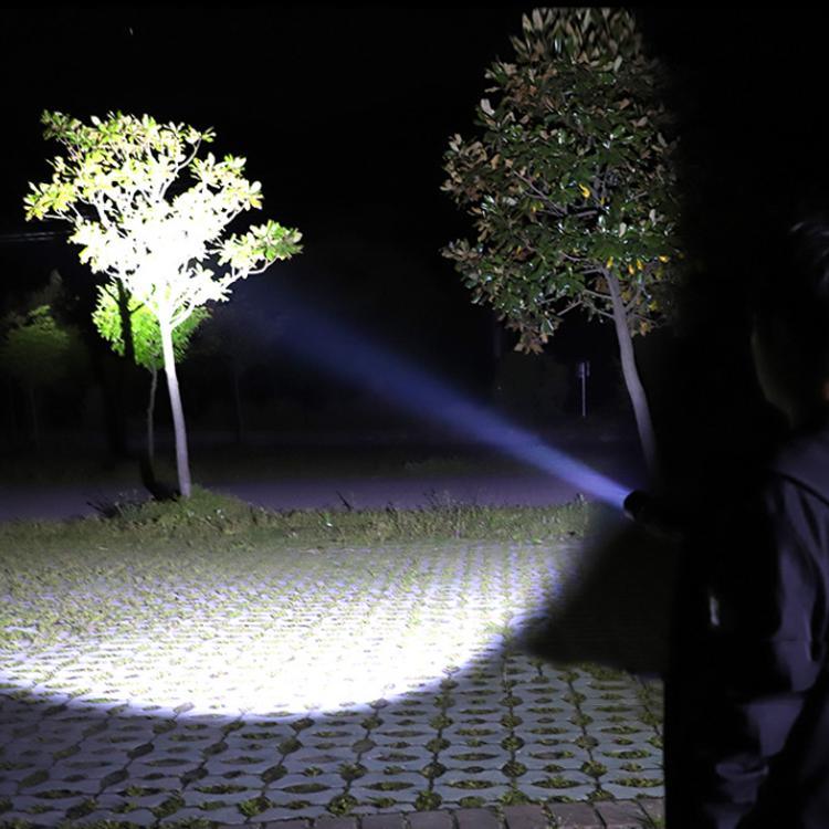 T02 Pen Clip Mini Flashlight T6 Telescopic Zoom Led Flashlight Outdoor Waterproof Long Shot Glare Flashlight, T02 Pen Clip