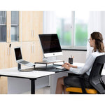 Elevador para Monitor com Pés Metálicos para iMac, MacBook, Monitor LCD, Impressora, Organizador de Secretária, Plataforma Resistente que Poupa Espaço