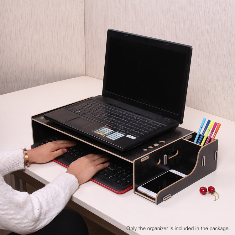Elevador de Monitor de Computador em Madeira com Prateleira para Portátil e Organizador de Secretária com Armazenamento para Teclado, TBD049404601A, TBD049404601B, TBD049404601C, TBD049404601D