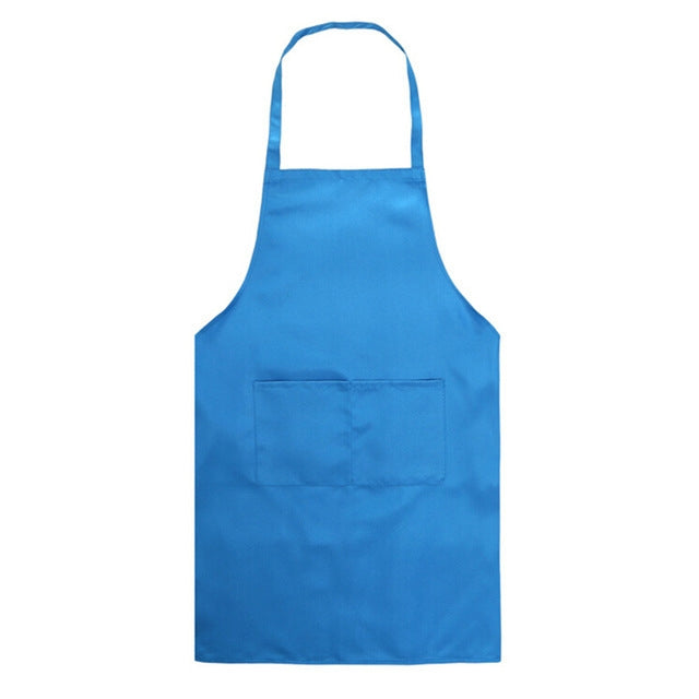 2 Peças Aventais de Cozinha para Chef Avental de Cozinhar e Assar com Bolsos, Preto, Vermelho, Vermelho Rosado, Verde, Azul, Roxo, Amarelo, Café, Laranja