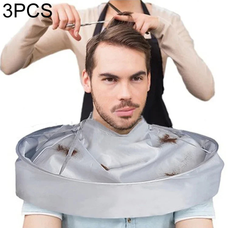 3 Peças de Capa de Corte de Cabelo DIY, Capa de Salão de Barbear Criativa, Avental em Poliéster