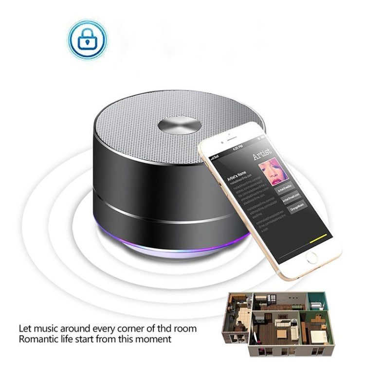 Coluna Bluetooth Portátil LENRUE com Som Estéreo, LED, Microfone Integrado, Subwoofer MINI MP3, Coluna Inteligente, TBD049445801A, TBD049445801B, TBD049445801C, TBD049445801D