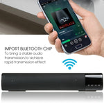 Coluna Bluetooth Portátil TOPROAD de Alta Potência 10W HIFI, Barra de Som Estéreo, TF, FM, USB, Subwoofer para Computador, TV, Telemóvel