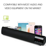 Coluna Bluetooth Portátil TOPROAD de Alta Potência 10W HIFI, Barra de Som Estéreo, TF, FM, USB, Subwoofer para Computador, TV, Telemóvel