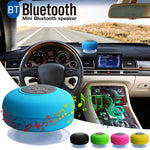Subwoofer Portátil Mini para Chuveiro, Coluna Bluetooth Sem Fios, À Prova de Água, Mãos Livres, Receção de Chamadas, Música, Microfone com Ventosa para iPhone Samsung
