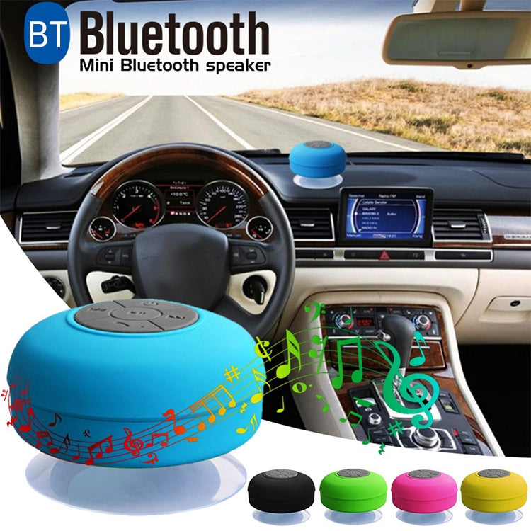 Subwoofer Portátil Mini para Chuveiro, Coluna Bluetooth Sem Fios, À Prova de Água, Mãos Livres, Receção de Chamadas, Música, Microfone com Ventosa para iPhone Samsung