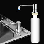 Dispenser de Sabão em Aço Inoxidável 304 para Pia de Cozinha, Frasco de Detergente e Sabão
