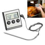 Termómetro Digital de Forno para Cozinha, Sonda para Carne, BBQ, Temporizador, Ferramentas de Cozinha para Medir Temperatura de Água e Leite, Termómetro Digital de Forno
