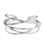 Pulseiras de Punho para Mulheres e Raparigas, Pulseiras de Moda, Ouro, Prateado, Preto Canhão, Vermelho Rosado, Colorido
